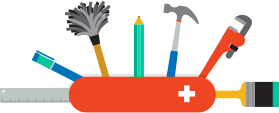 TaDuler is an all-in-one tool for booking local services Multi tool illustration